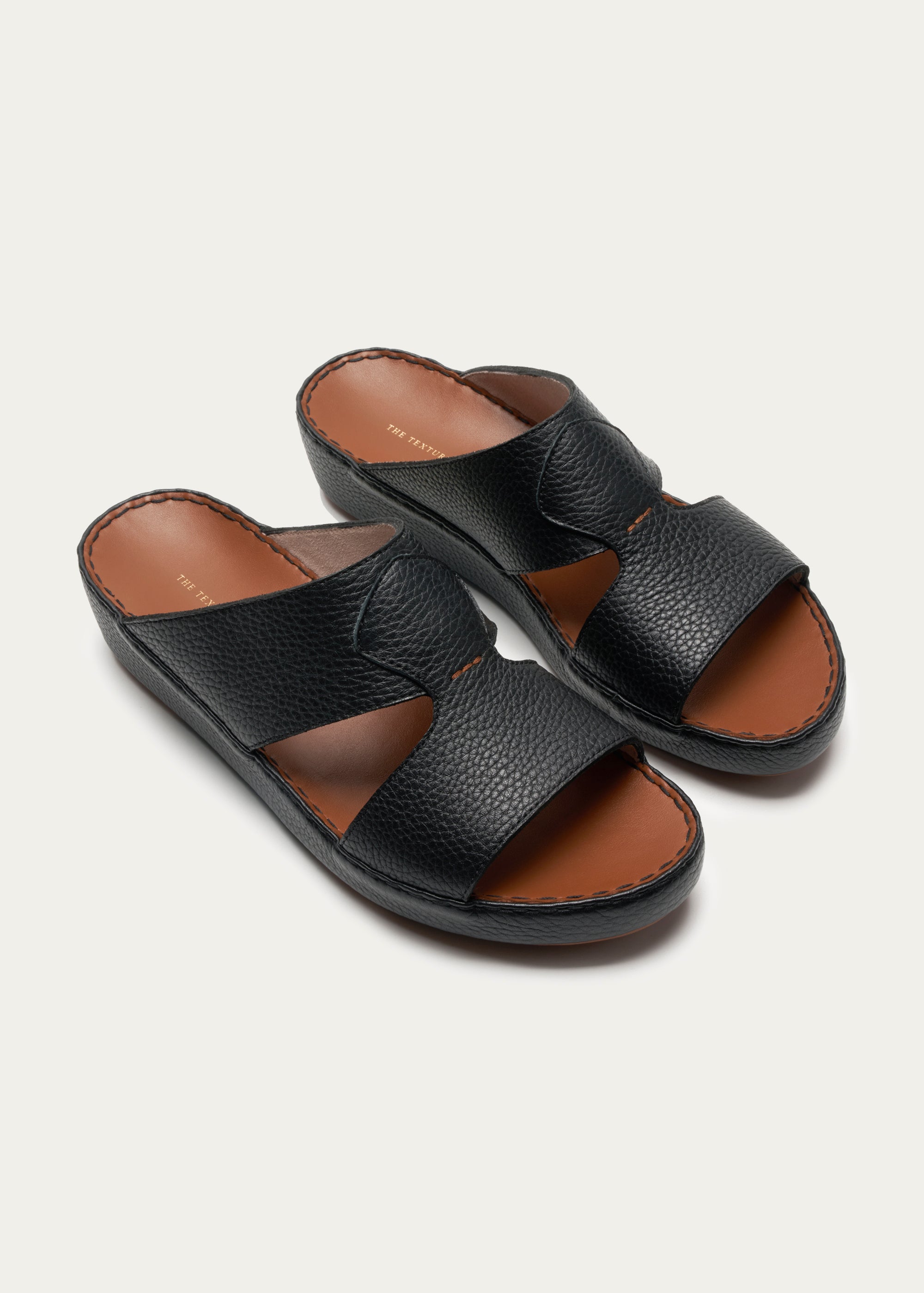 Calf Leather Sandals-Pure Series-Fjord Black