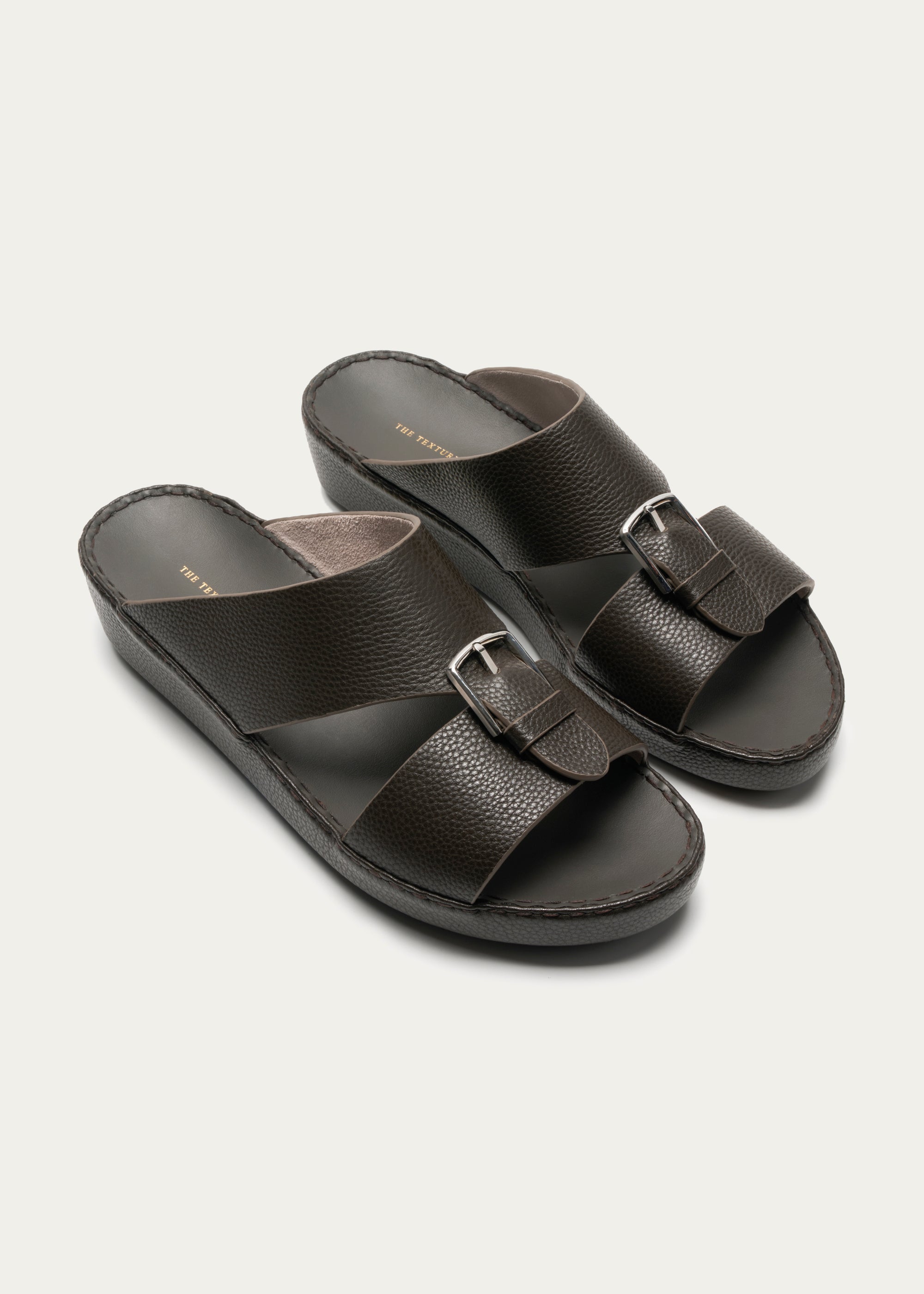 Calf Leather Sandals-Super Soft Series-Light Coffee
